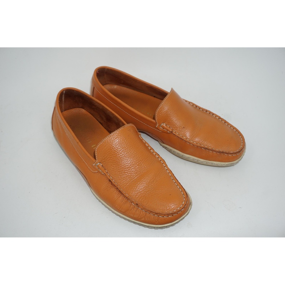 Martin Dingman Leather Loafer Shoes Tan Slip On Moc Toe Men's Size 10 - Picture 4 of 7